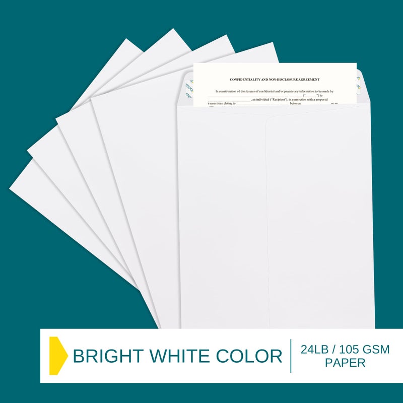 EnDoc 10x13 Envelopes Self Seal - 35 Pack - Open End White Mailing Envelopes for Catalogs, Presentations, Oversized Documents - Self Sealing Envelopes with Peel and Seal Closure - 28lb Heavyweight Paper - Image 5