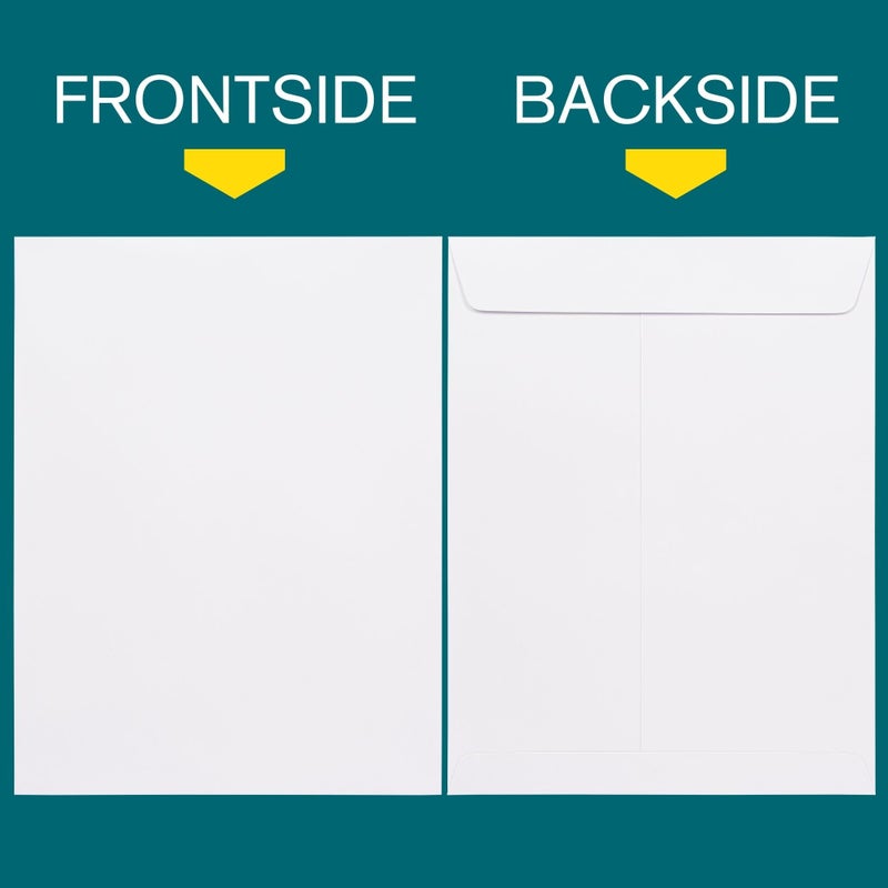 EnDoc 10x13 Envelopes Self Seal - 35 Pack - Open End White Mailing Envelopes for Catalogs, Presentations, Oversized Documents - Self Sealing Envelopes with Peel and Seal Closure - 28lb Heavyweight Paper - Image 2
