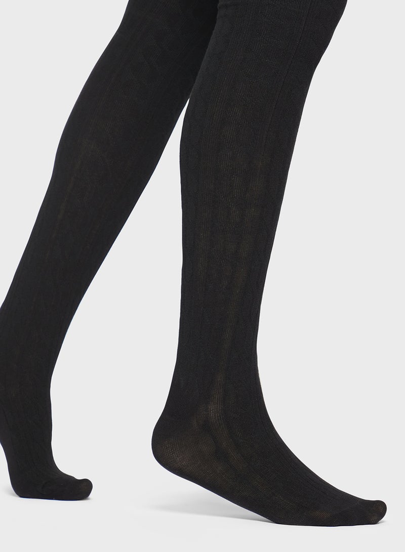 Ginger Cozy Pointelle Over The Knee Socks - Image 3