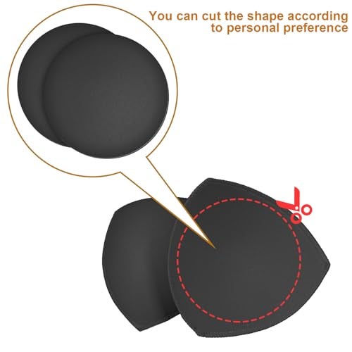 TopBine Bra Pads Inserts (3 Pairs C/D Black, C/D) - Image 4
