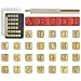 BESTNULE 27pcs Leather Stamps Leather Stamping Kit Leathercraft Stamping Tool Set 26PCS Capital Letter Leather Stamps 6mm 1 Stamping Handle for Leather Craft - Image 2