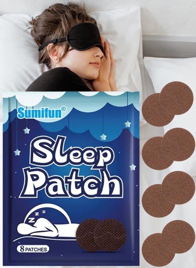 Sumifun 8 Pcs Sleep Patch Herbal Sleep Plasters for Improve Sleep Quality Natural Sleeping Patch Deep Sleep Patches Body Relax Sticker Stress Relieve Plaster Sleeping Sticker - Image 1