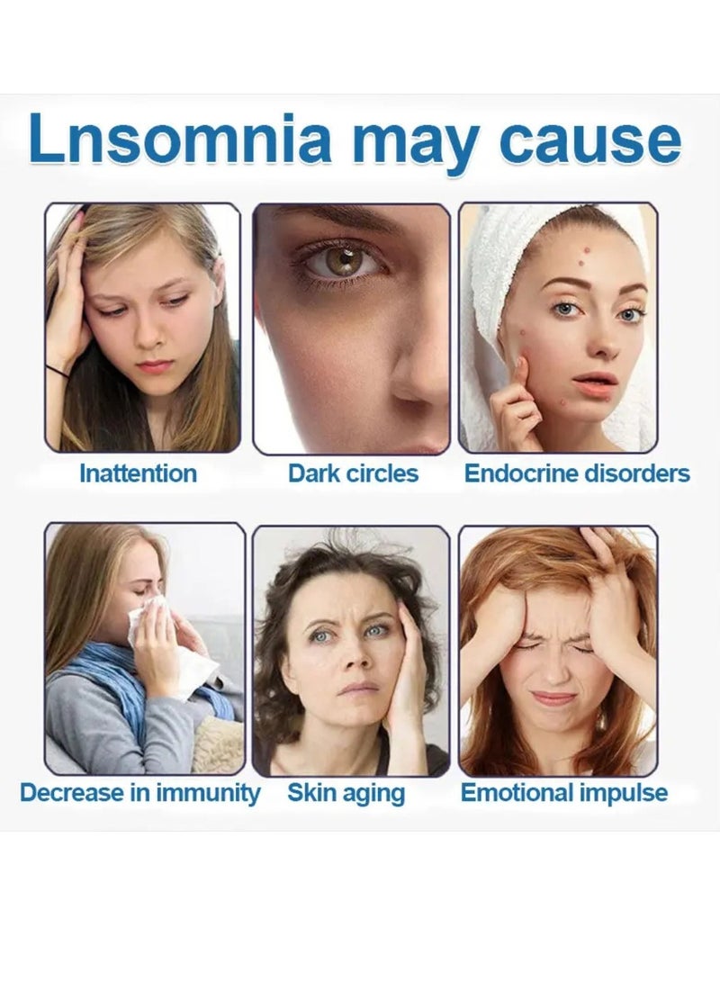 Sumifun 8 Pcs Sleep Patch Herbal Sleep Plasters for Improve Sleep Quality Natural Sleeping Patch Deep Sleep Patches Body Relax Sticker Stress Relieve Plaster Sleeping Sticker - Image 4