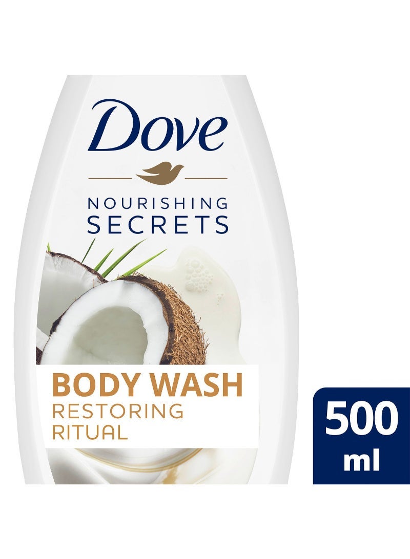 Dove Restoring Ritual Body Wash Coconut 500 ml