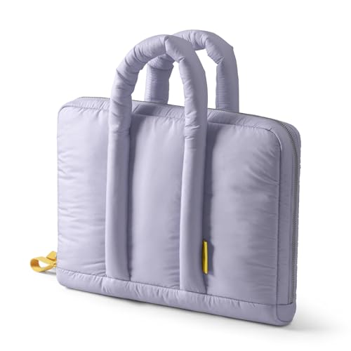 DailyObjects Puft Laptop Bag with Padded Sleeve (5L) (Fits 16" MacBook/14 Laptops), Detachable Pouch – Periwinkle Colour - Image 5