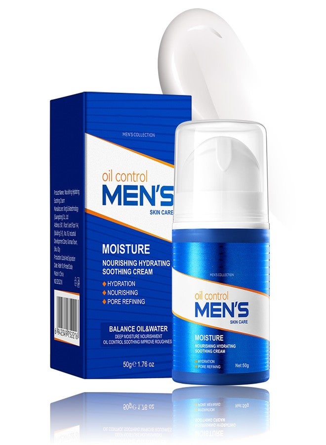 Easilydays Mens Oil-Control Nourishing Face Moisturizer, Deep Hydrating & Smooth & Moisturize, Balance Water & Oil, Soothe, for Face & Neck, Improve Oily Skin, Quick-Absorbing, Non-Greasy - Image 1