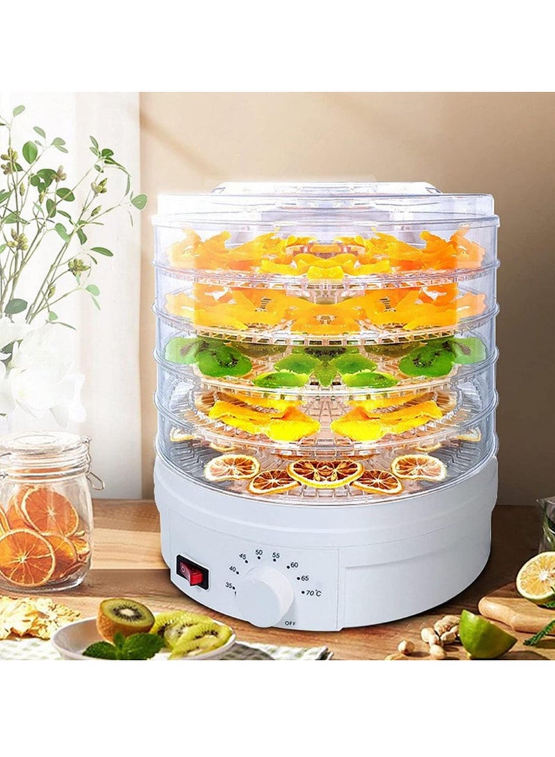 ايتي لايف مجفف الطعام، 5 طبقات للتحكم الرقمي في درجة الحرارة، حافظة طعام كهربائية مع قدرة تجفيف قوية للفواكه والخضروات واللحوم ومكافآت الكلاب (دائرية) - Image 2