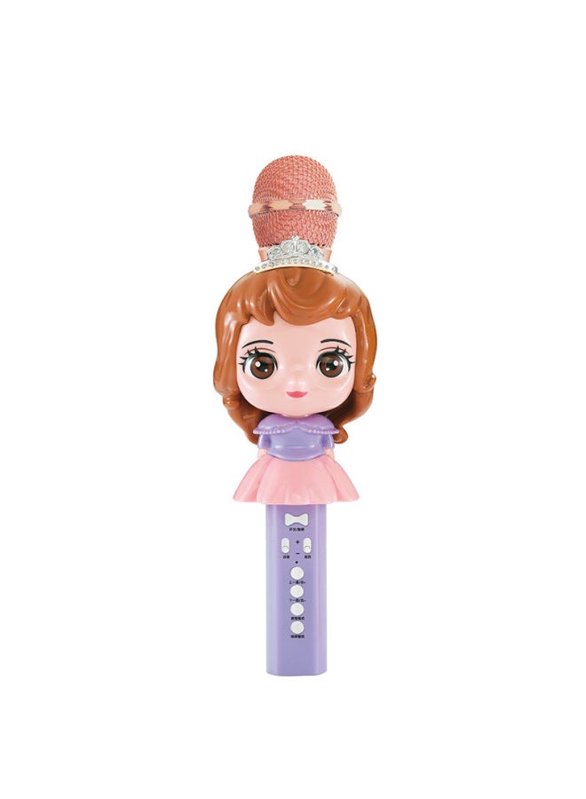 Hot Wireless Bluetooth Karaoke Microphone Children's Home Cartoon Toy Microphone Audio Integrated Karaoke Treasure - Image 1