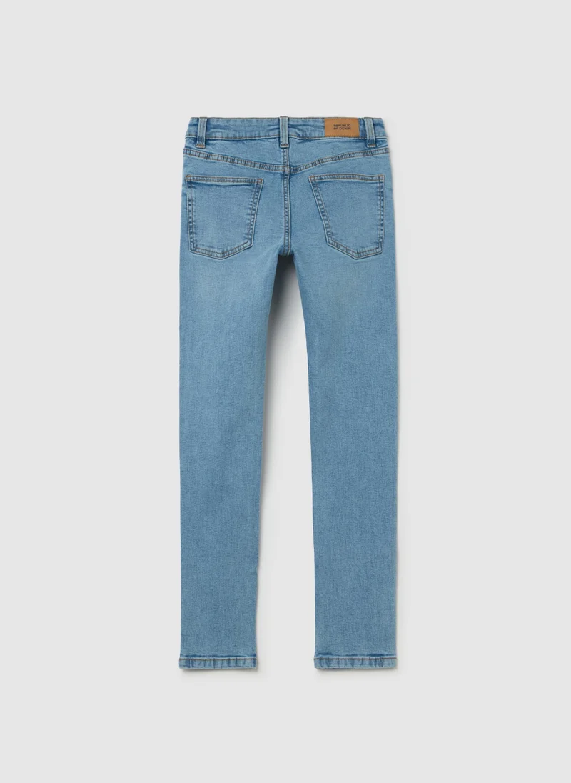 او في اس Slim-Fit Jeans With Five Pockets