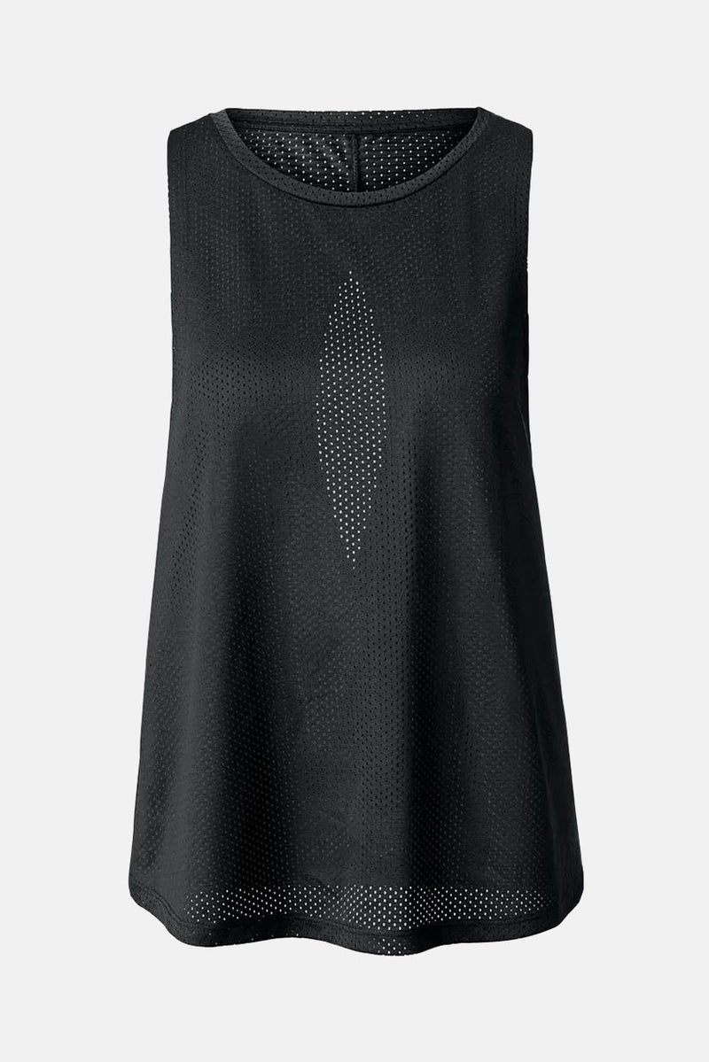 Tchibo Women Sportswear Fit Sleeveless Jersey Top, Black - Image 3