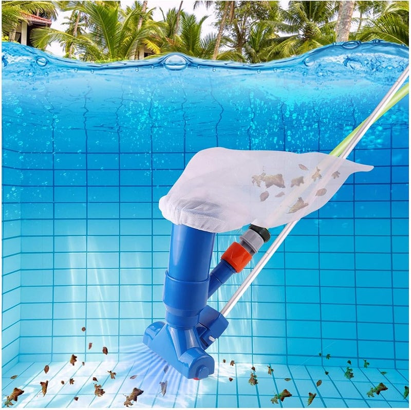 Bahels Swimming Pool Vacuum Cleaner Set Portable Detachable Cleaning Tool with Cleaning Net for Cleaning Floating Pool Skimmer Pool Leaf Net - Image 2