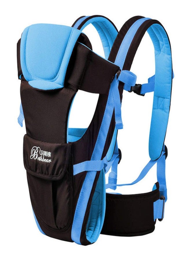 CdyBox Adjustable 4 Positions Carrier 3D Backpack Pouch Bag Wrap Soft Structured Ergonomic Sling Front Back Newborn Baby Infant (Blue) - Image 2