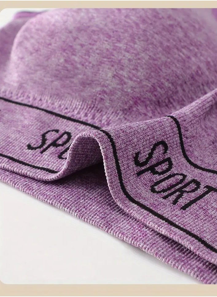 Generic - Women's 3-piece sportswear set in purple - bra, panty, and boxer - Image 1