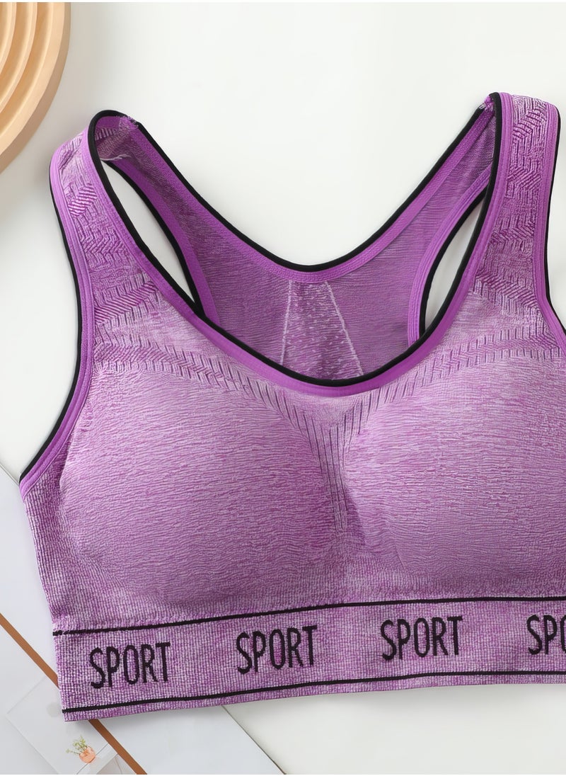 Generic - Women's 3-piece sportswear set in purple - bra, panty, and boxer - Image 1