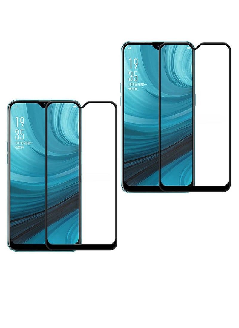 Super 2 Pieces Tempered Glass Screen Protector 5D Designed For Oppo A7 Full Glue Edge to Edge Full Screen Coverage And Bubble Free - Image 1