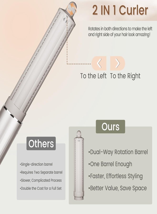 Chivixe 1.6in Long Hair Curling Barrel Attachment for Shark FlexStyle, Auto-Wrap Curling Iron Curlers to Create Natural Classic and Textured Waves Loose Curls Waves - Image 3