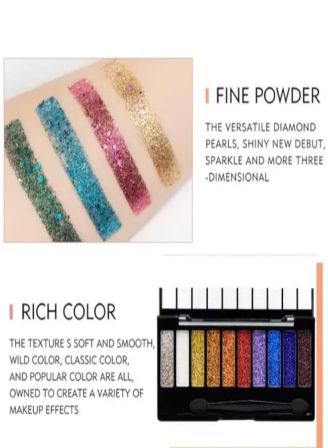 MagicHuda Magic Huda 10-Glitter highlight Eyeshadow Palette Unique Edition. - Image 3