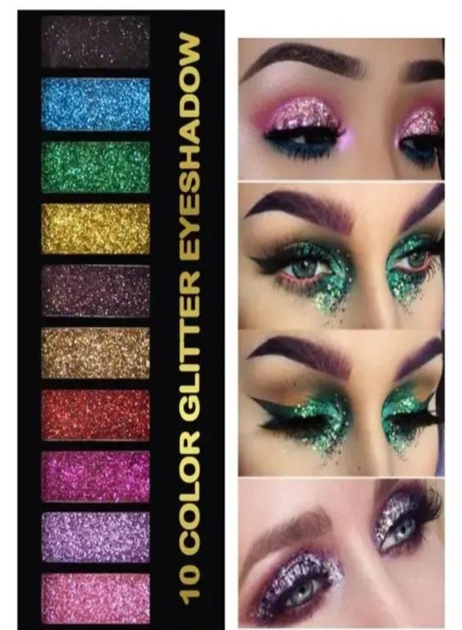 MagicHuda Magic Huda 10-Glitter highlight Eyeshadow Palette Unique Edition. - Image 2