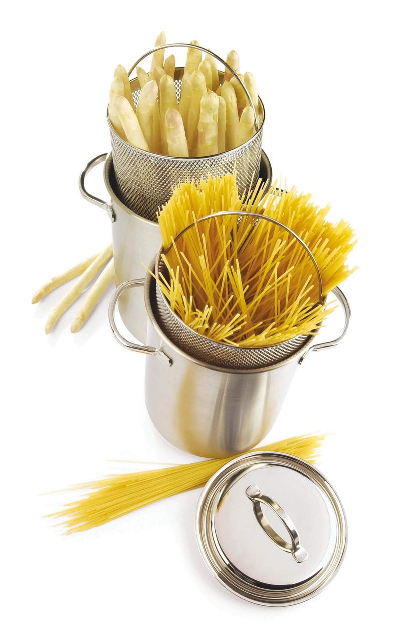Demeyere RESTO Stainless Steel Asparagus/Pasta Cooker Set, 4.7-Quart, Silver - Image 2