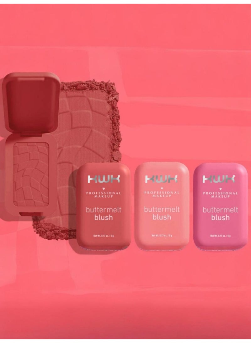 kwk Professional Makeup Buttermelt Blush  3Pcs