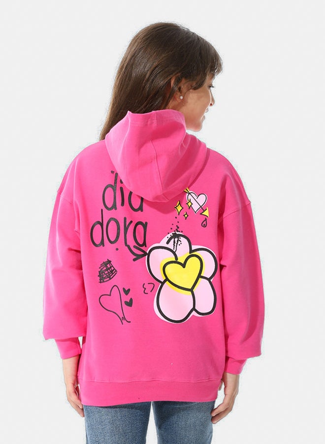 DIADORA Printed Girls Hoodie - Image 3