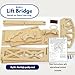 Pathfinders STEM Kit Bridge Building Kit Wooden Mechanical Engineering Toy for Kids Ages 79 Lift Bridge 3D Puzzle Educational Science STEM Project - Image 4