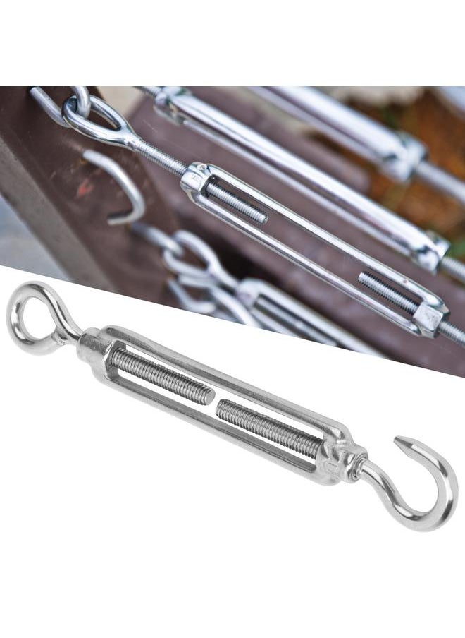 Thoraya 5Pcs 304 Stainless Steel Wire Rope Tension Tensioner Hook & Eye Turnbuckle for Indoor Outdoor(M6 )  - Image 5