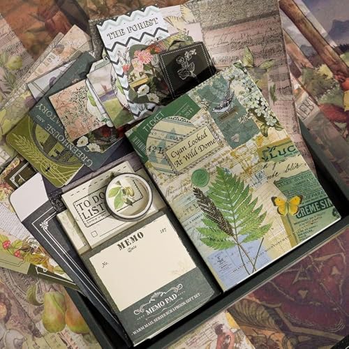 Mluffy Wild Dome Vintage Aesthetic journaling kit, Scrapbook Journal Set, DIY Paper Stickers Craft Kits for Journal kit, Aesthetic Sticker, Scrap Book and Notebook Collage (Wild Dome) - Image 4