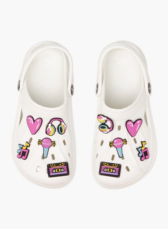 Aqua Girls Jibbitz Accent Clogs - Image 3