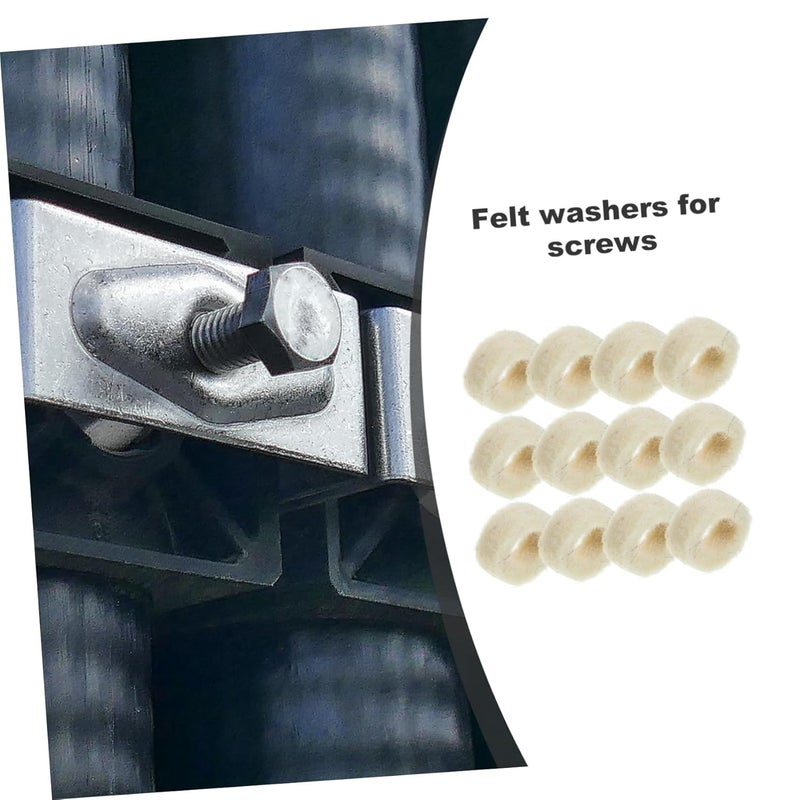 Generic 100pcs Small Felt Washers Thin Felt Seal Washers Oil Washer Replacement for Mechanical Equipment - Image 5