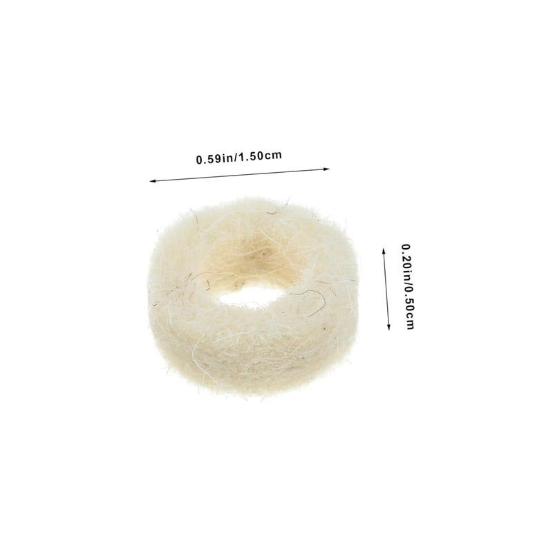 Generic 100pcs Small Felt Washers Thin Felt Seal Washers Oil Washer Replacement for Mechanical Equipment - Image 2