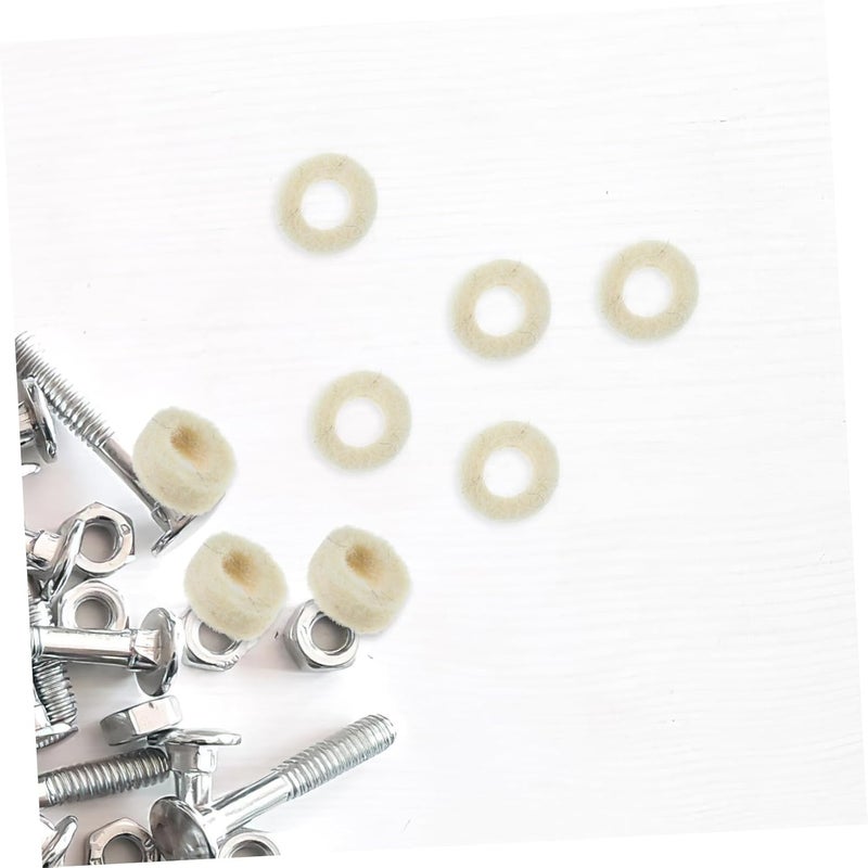 Generic 100pcs Small Felt Washers Thin Felt Seal Washers Oil Washer Replacement for Mechanical Equipment - Image 4