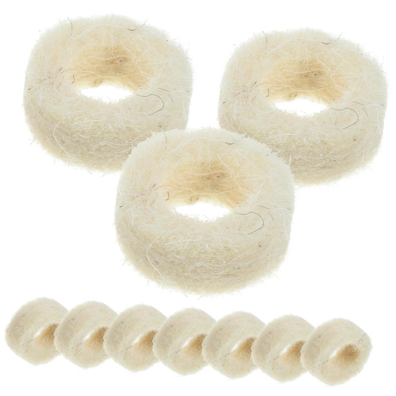 Generic 100pcs Small Felt Washers Thin Felt Seal Washers Oil Washer Replacement for Mechanical Equipment - Image 1