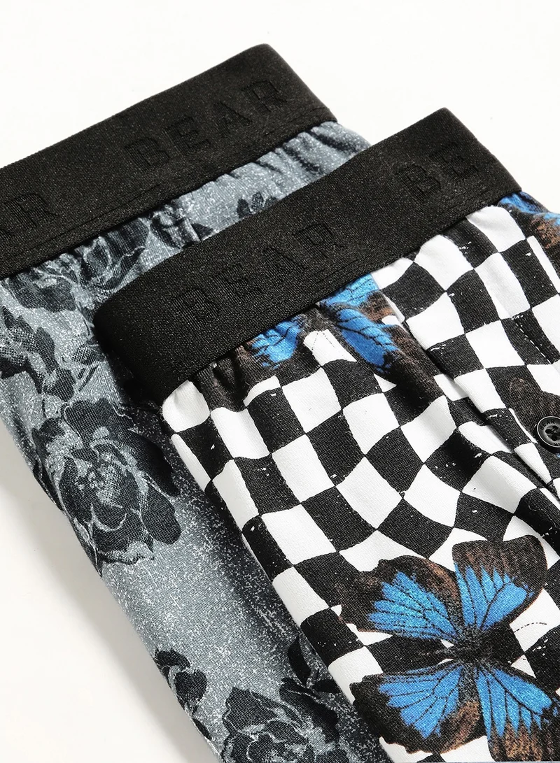 THE BEAR HOUSE Mens Cotton Boxers Multipack Soft Breathable Underwear for Men Loose Fit Comfortable Boxer Shorts for Daily Wear