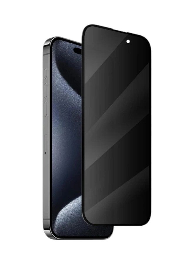 واقي شاشة سيراميك مطفي مضاد للتجسس لـ آيفون 14 برو ماكس (iPhone 14 Pro Max) لحماية الخصوصية (ضد البصمة) أصلي, حماية قصوى للشاشة من الخدوش والكسر - Image 1