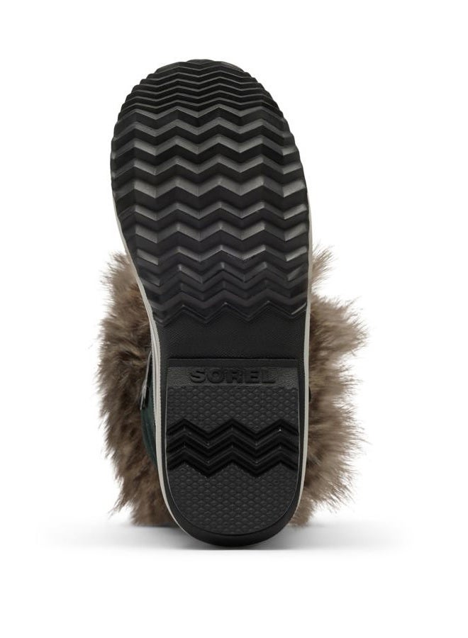 SOREL Women's Joan of Arctic Waterproof Boot, Black/Quarry, 39.5 EU - Image 2