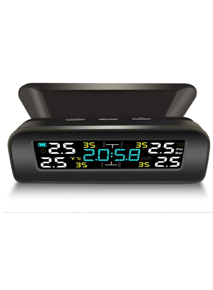 Tire pressure monitor internal and external car universal tire detection monitoring wireless solar tire pressure check - Image 2