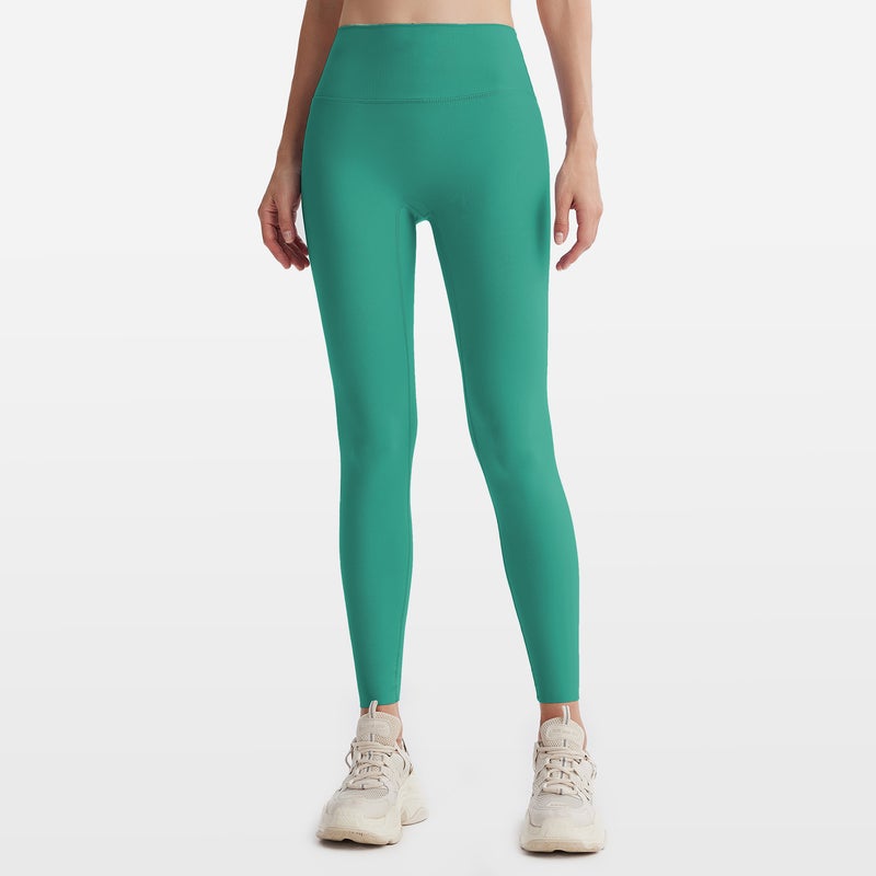 Leggings Cyan/turquoise Green Spring and Summer Seamless Yoga Pants for Women's High-waisted Peach-lift Sports Fitness No Awkward Lines High-elastic Tight-fitting Long