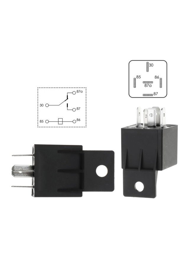 Hiyeve Electric Fan Wiring Kit Waterproof Relay Temperature Sensor Switch Kit Electric Engine Fan Thermostat Radiator Kit 185 On 175 Off 40 AMP - Image 2