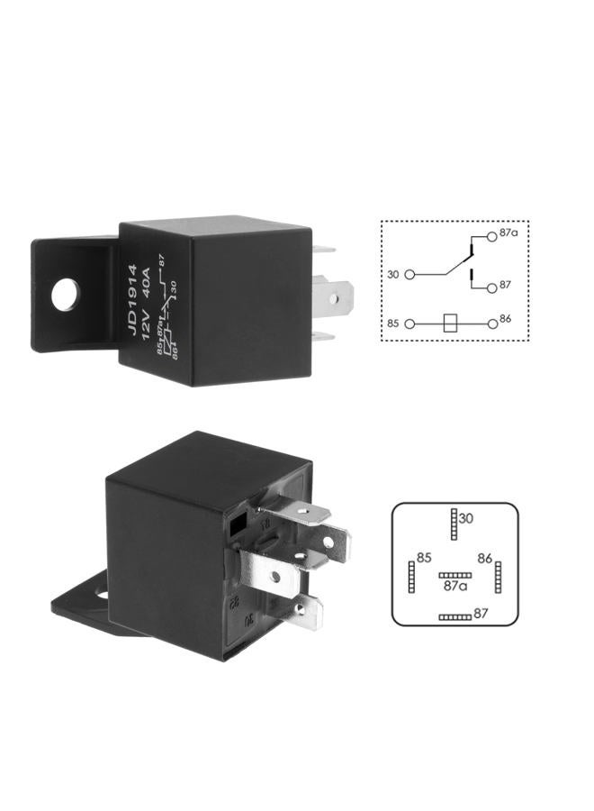 Hiyeve Electric Fan Wiring Kit Waterproof Relay Temperature Sensor Switch Kit Electric Engine Fan Thermostat Radiator Kit 185 On 175 Off 40 AMP - Image 3