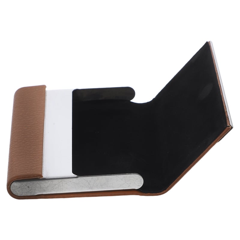Slim Business Card Holder Compact Case for Men and Women Portable Name Cards Organizer Storage Box for Wallet Pocket Portable Organizer - Image 2