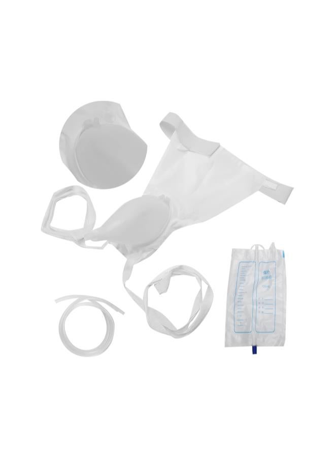 silvercnc Silicone Urine Collector, Silicone Urine Collection Bag Urinal Reusable Household Breathable Urine Funnel for Men Elderly Bedridden Patients Male Urine Collection Bag (Elderly) - Image 4