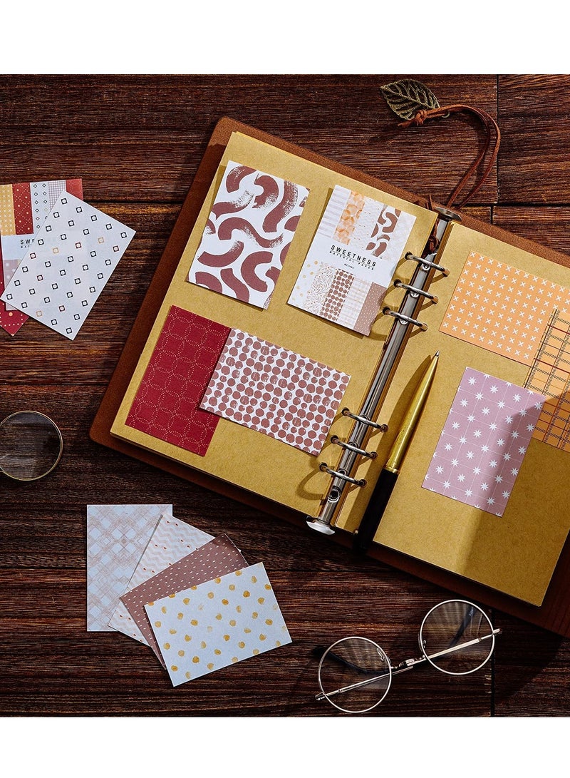 SOLARAE Vintage Scrapbooking Paper Journaling Stickers Kit,  500 Sheets Aesthetic Decorative Stationery Paper Daily Planner for Journal DIY Crafts Gifts Writing Album Drawing Travel Journal - Image 4