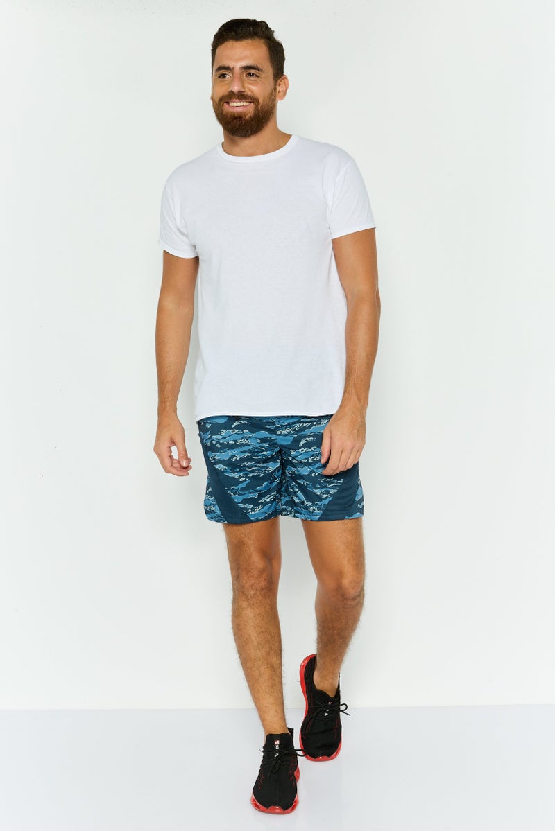 PUMA Men Sportswear Fit 7 Inseam Training Shorts, Navy Combo - Image 3