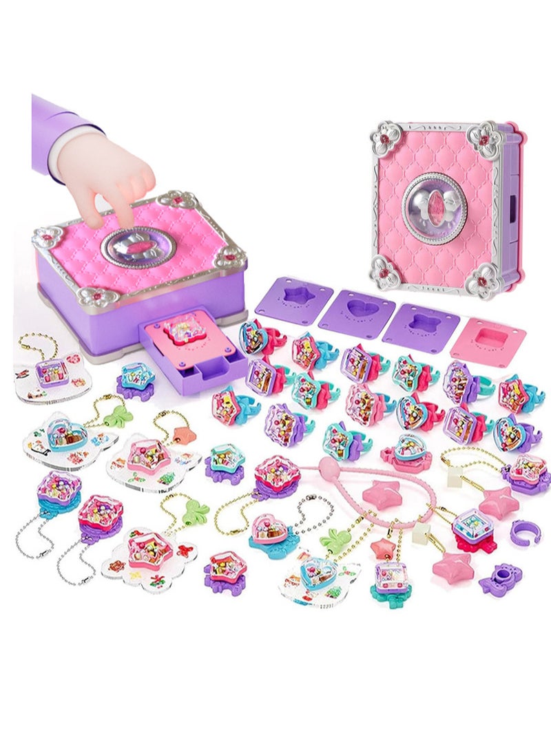 TFIXOL 3D Magic DIY Sticker Machine Creative Craft Gift Set for Kids, A Fun Toy for Making Accessories for Girls - Image 1