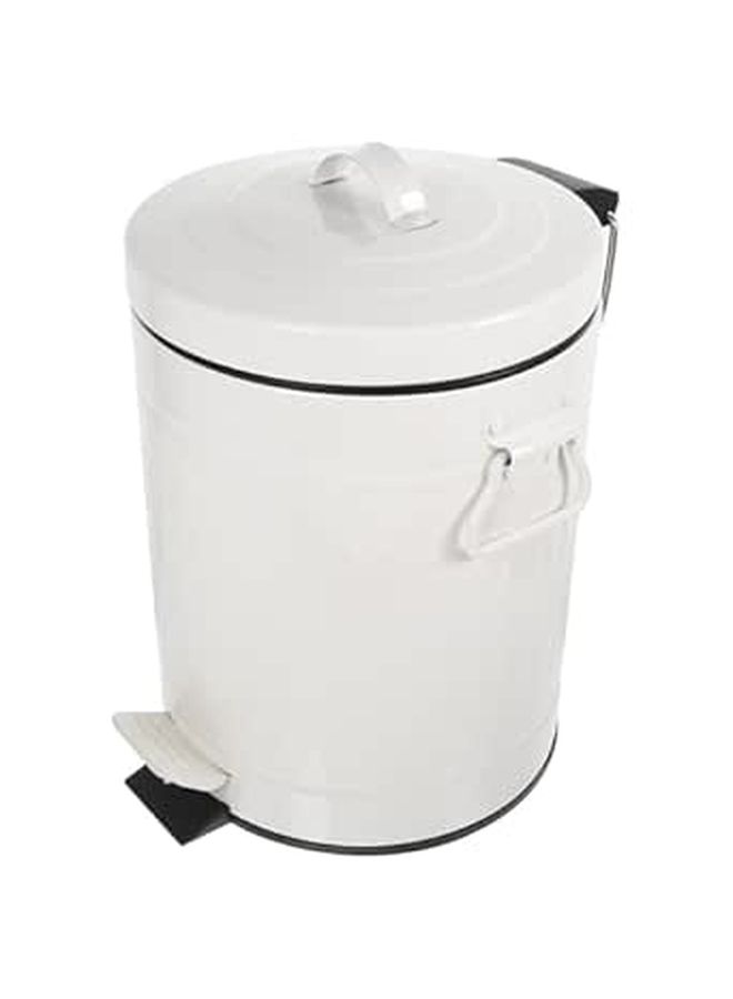 5L Round Metal Step Pedal Trash Can With Soft Close Lid For Kitchen Bathroom Office - Image 1