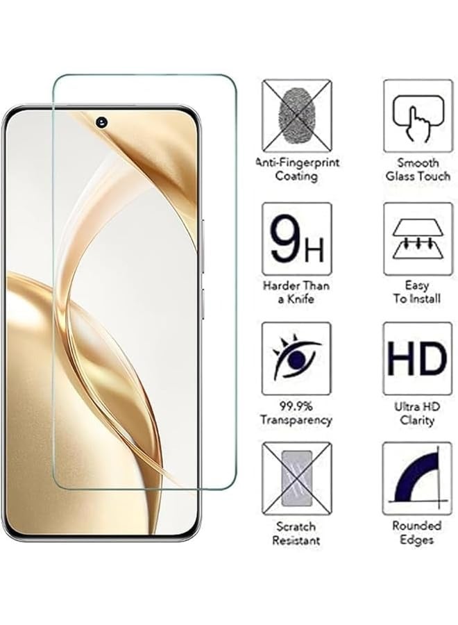 بروماس واقي شاشة لهاتف Honor 200 Pro من الأشعة فوق البنفسجية، حواف منحنية ثلاثية الأبعاد، غطاء كامل من الزجاج المقسى، غطاء كامل من الغراء من الحافة إلى الحافة، زجاج مضاد للخدش ومضاد للتلطخ لهاتف Honor 200 Pro - Image 2