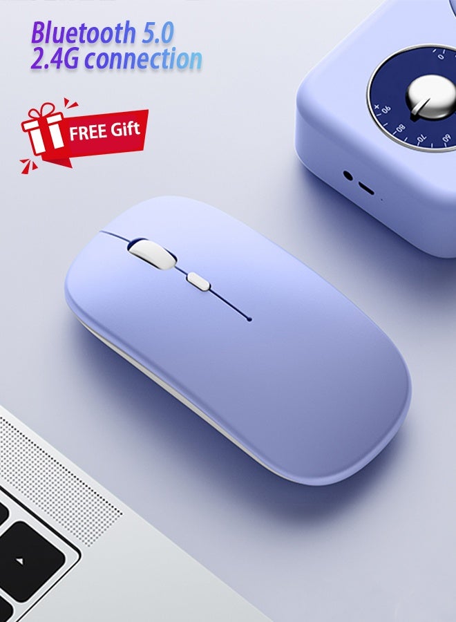 Keyboard Case for Huawei Matepad 11.5". Detachable Bluetooth, Shockproof Leather, Triangle Stand, Pen Slot, Flip Case, Smart Wake/Sleep. Free 2-in-1 Screen Protector, Dust Film - Purple - Image 4