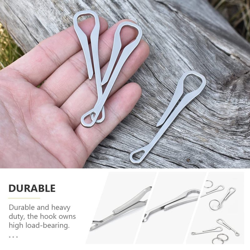 Stainless Steel Keychain Hooks Quick Release Design 2 Pack For Keys And Accessories - Image 3