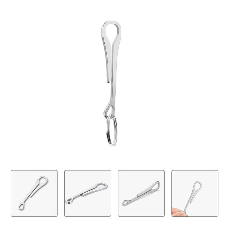 Stainless Steel Keychain Hooks Quick Release Design 2 Pack For Keys And Accessories - Image 5